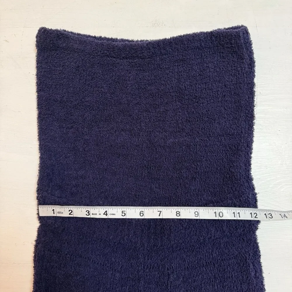 Free People Beach Claire One Piece Jumpsuit Navy Blue Terry Cloth Towel Size XS